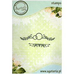 AGATERIA - Transparent Stempel Motivstempel -  Wedding decoration, rings,  Hochzeitsdekoration, Ringe