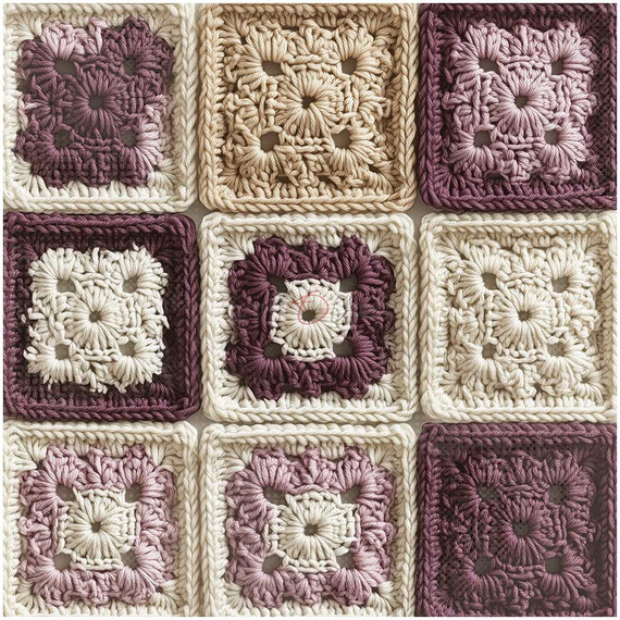 Scrapbooking Papier Set 20x20 - Craft o'clock - Plum & Caramel mix