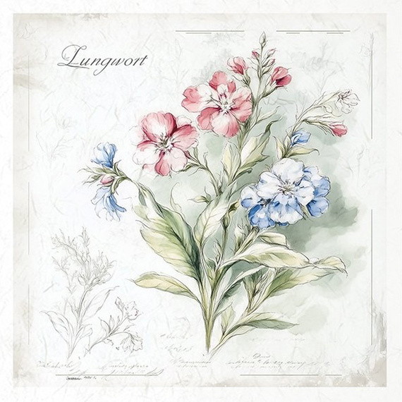 Reispapier-Set-Bastelpapier - ITD - RSM172 Blumen, Schneeglöckchen, Anemonen, Schlüsselblumen, Kleeblätter, Nieswurz, Myrte