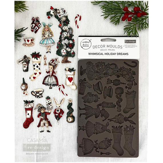 PRIMA SILIKONFORM Mold Abformen Gießen Mould, Whimsical Holiday Dreams Alice