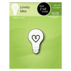 Stanzform Präge Stanzschablone Cutting Die - Poppystamps - Lovely Idea Glühbirne