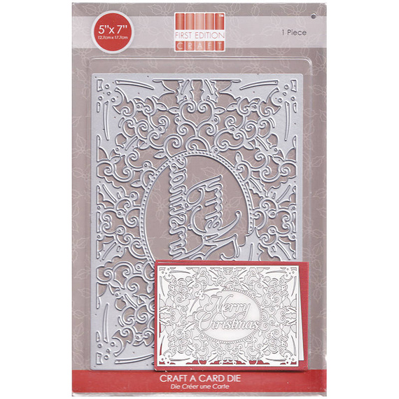 FIRST EDITION Stanzform Präge Stanzschablone Cutting Die - Weihnachtsbasteln eine Karte - Frohe Weihnachten