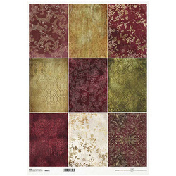 ITD Reispapier Decoupage Bastelpapier A3 Tapetenmotiv Wickelt R0951L