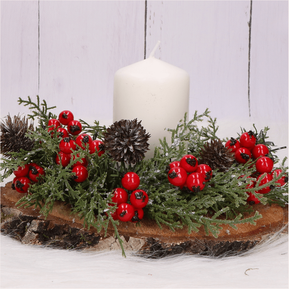 Weißdorn Früchte auf einem Draht - 1 Zweig