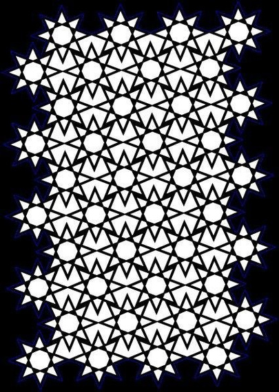 CREATIVE EXPRESSIONS Mixed Media Schablone STENCIL für Decoupage Scrapbooking - Star Screen