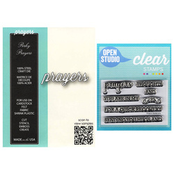 Stanzform Präge Stanzschablone Cutting Die+Stempel - Memory Box - Freche Gebete