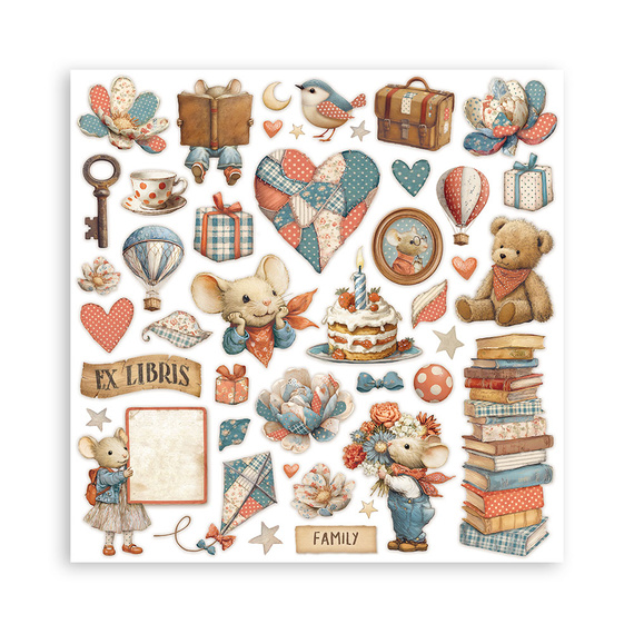 Scrapbooking Papier Set 20x20 -  Family - Stamperia