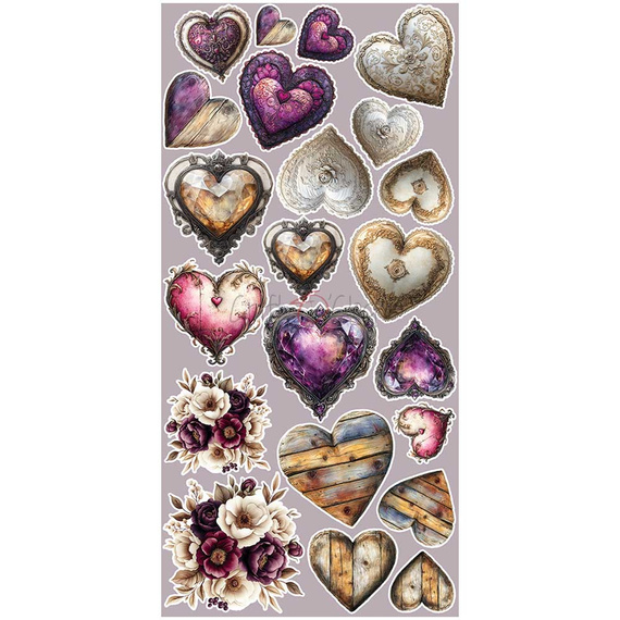 Scrapbooking Zubehör Set - Craft o'clock - Plum & Caramel - Flowers & More
