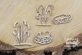 Dekorpappe Die Cut Chipboard Spring Prodigy - Gras'n'Nest SCRAPINIEC