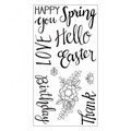 Sizzix Stempel - Frühlingssprüche - Beschriftung Ostern, Geburtstage