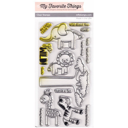 MY FAVORITE THINGS Transparent Stempel Motivstempel - Wild Things Wildtiere