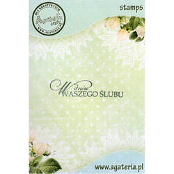 AGATERIA - Transparent Stempel Motivstempel Clear Stamp - W Dniu Waszego Ślubu 4 - Untertitel PL
