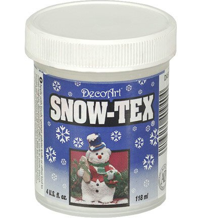 DecoArt Snow-Tex Schneepaste 118 ml, Schneeeffekt