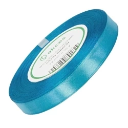 Satinband 12 mm - perle blau - 32 lfm