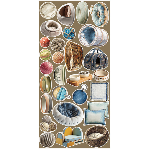 Scrapbooking-Zubehör-Set - Craft o'clock - Lovely Pets - mix 02