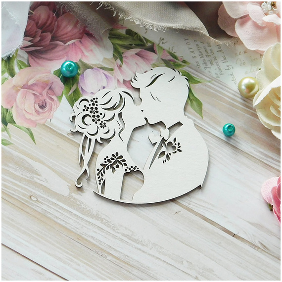 Die Cut Chipboard - Ehepaar V - Kreatywna Pracownia