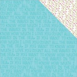 BELLA BLVD 30x30cm doppelseitig Scrapbooking Design Craft Paper, Count the Waves