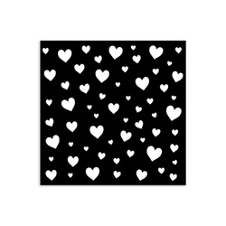 STAMPERIA Mixed Media Schablone STENCIL 3D 12x12cm Timeless Hertz