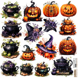 AUFKLEBER Dekor Stickers - ScrapLove - Halloween 6