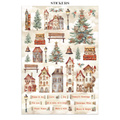 Set aus Junk Journal-Papieren, Aufklebern und Elementen - Gear Up For Christmas - Stamperia 