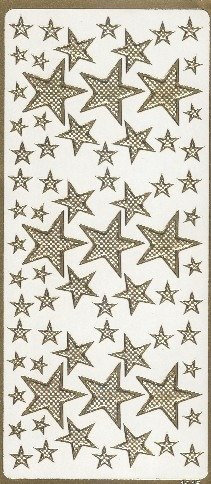 Dekorative Aufkleber - Massive dekorative Sterne - gold