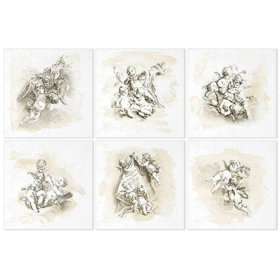 ITD Reispapier Decoupage Bastelpapier, RSM010 engel