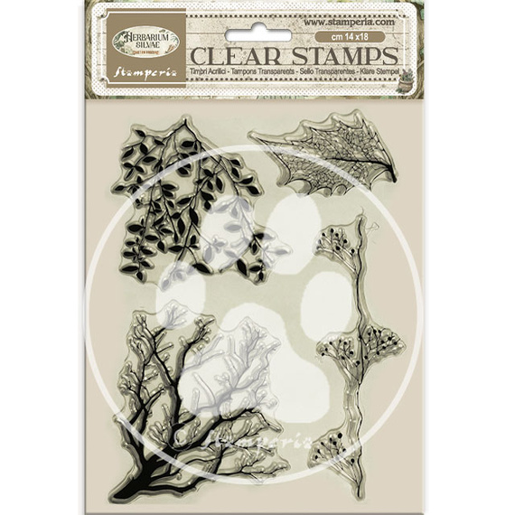 Transparenter Stempel - Herbarium Silvae Bäume - Stamperia