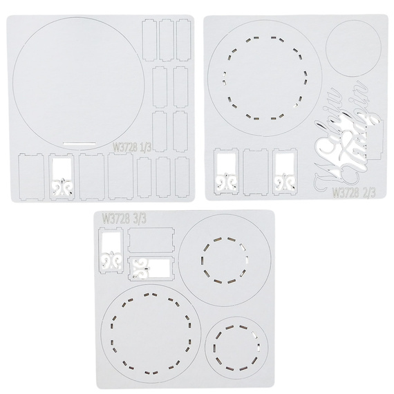 Dekorpappe Die Cut Chipboard 3d Torte, zum Geburtstag - Kreatywna Pracownia