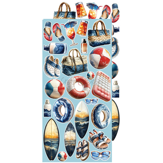 Scrapbooking Zubehör Set - Craft o'clock - Emerald Tales - Blumen