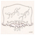 SCRAPINIEC Dekorpappe Die Cut Chipboard Dekoration Ornament, Mistel Rahmen 4825