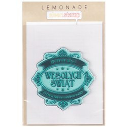 LEMONADE  Transparent Acryl Stempel Motivstempel Wesołych Świat Untertitel PL Rahmen