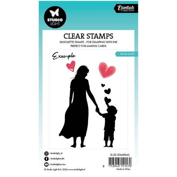 STUDIOLIGHT - Transparenter Stempel  - Mom & Kid, Mutter und Kind