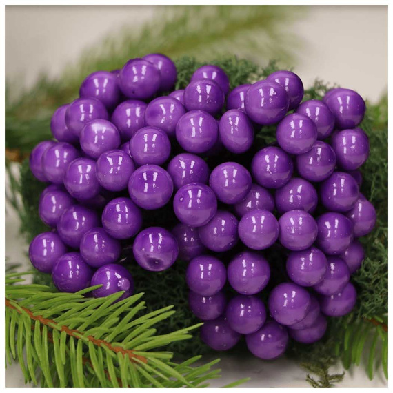 Beerenzweig - violett - 1 Zweig mit 40 Beeren