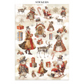 Set aus Junk Journal-Papieren, Aufklebern und Elementen - Gear Up For Christmas - Stamperia 