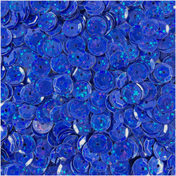 LOVEART SEQUINS für Handwerk Runde Lose holographisch Pailletten 9mm/15g, marineblau
