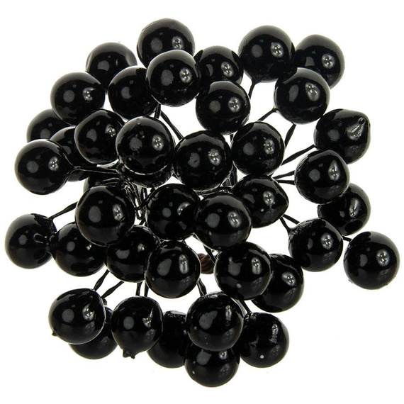 Beerenzweig - schwarze - 1 Zweig mit 40 Beeren