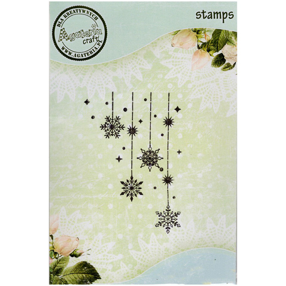 AGATERIA Polymerstempel Clear Stamp - Sternengirlande