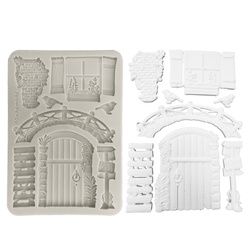 Silikonform Mold Gießen Mould - Herbarium Silvae - Brücke - Stamperia