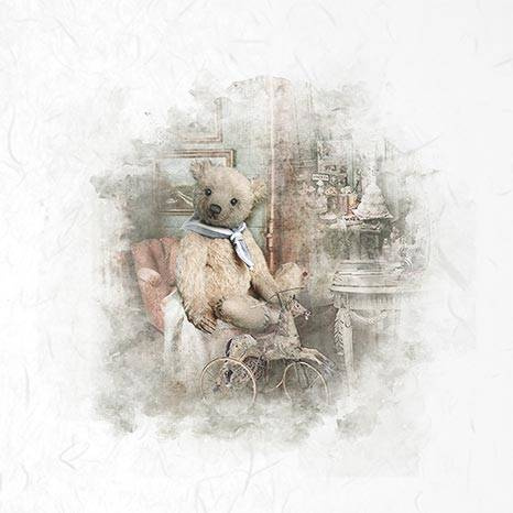 Reispapier-Set - ITD RSM024 6 Stück Teddybären