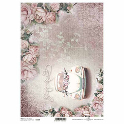 ITD Reispapier Decoupage Bastelpapier Softpapier Serviettentechnik, Hochzeit R1539