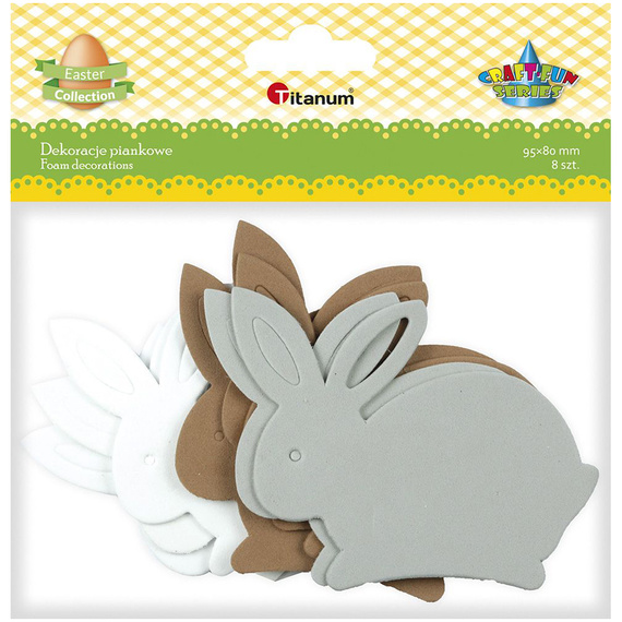 Schaumstoff-Häschen - 8 Stück