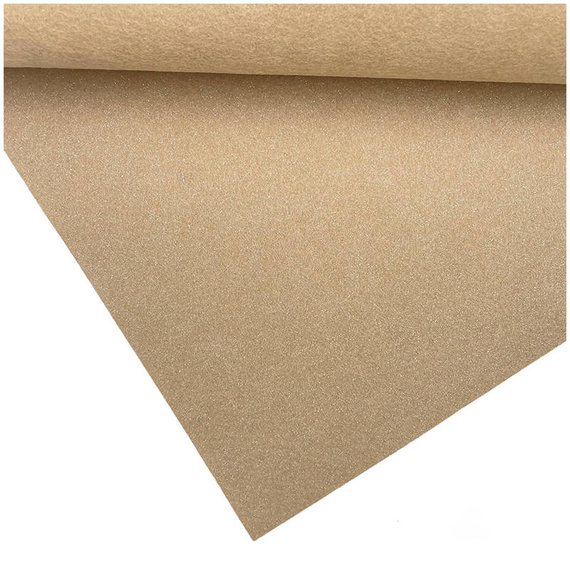 Bastelfilz mit Glitzer 30x40cm Dekofilz Filzplatten Filzstoff 1mm, Farbe Sand