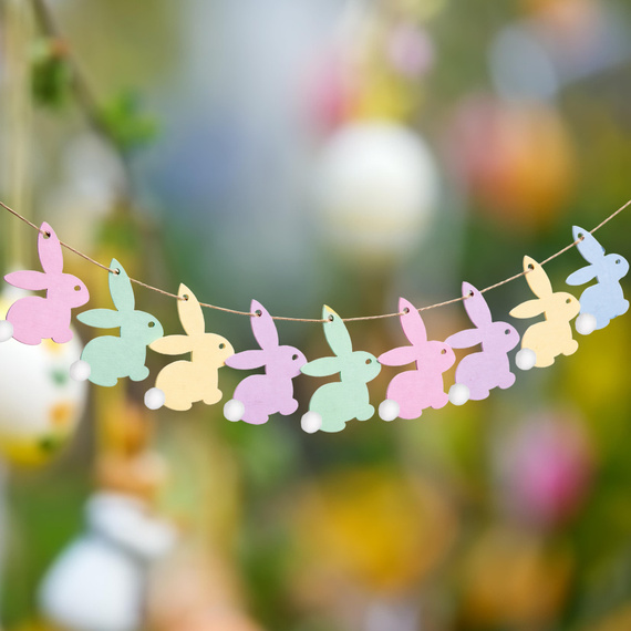 Anhänger aus Holz - Hase - Dekor