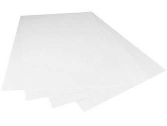 HAPPY COLOR 1Stk. A4 Karton Papier Tonpapier Tonzeichenpapier 170g, weiß