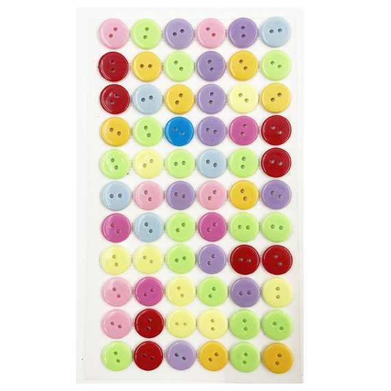 Selbstklebende Knöpfe 12mm - 66 Stück