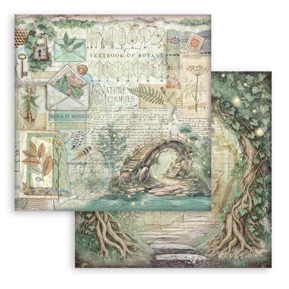 Scrapbooking Papier Set 30x30 - Herbarium Silvae - Stamperia