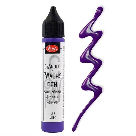 VIVA DECOR Wachs Pen - lila - Kerzenwachs-Stift
