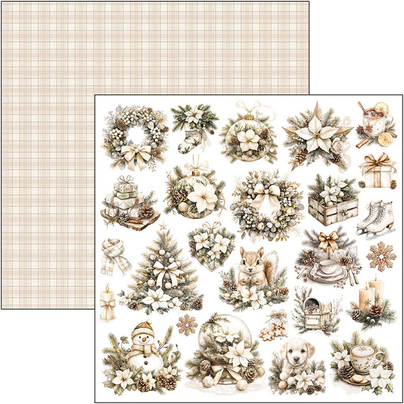 Scrapbooking Papier Set 30x30 cm – Paper Pad- Bastelpapier - Ciao Bella – Winter Season