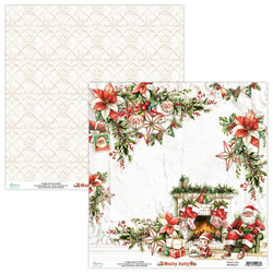 Scrapbooking Papier 30x30 - Mintay - Holly Jolly 01