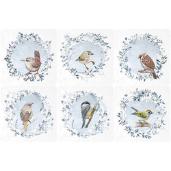 ITD - Reispapier-Set - RSM050 Wintervögel